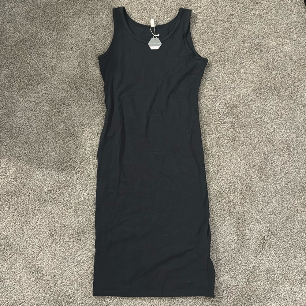 Pink blush dress. Dark heathered grey. New with tags! Size medium